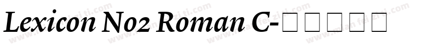 Lexicon No2 Roman C字体转换
